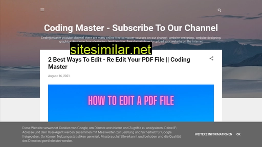 Codingmaster similar sites