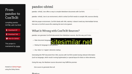 From-pandoc-to-context similar sites