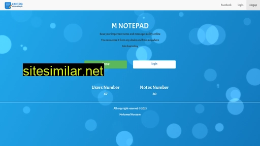 M-notepad similar sites