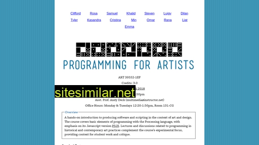 programmingforartists.tk alternative sites