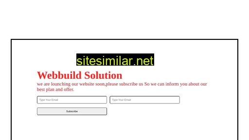 Webbuildsolution similar sites