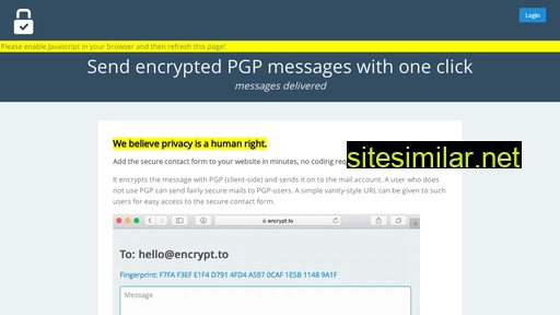 encrypt.to alternative sites