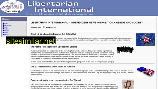 Libertarian similar sites