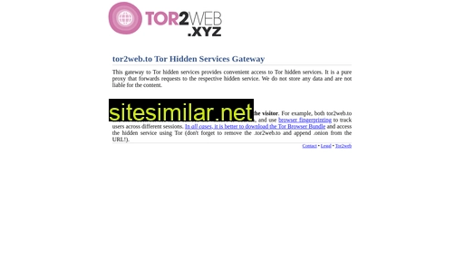 Tor2web similar sites