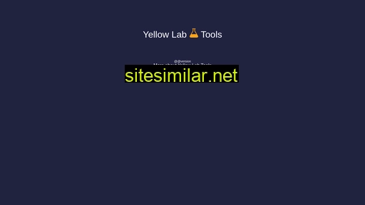 yellowlab.tools alternative sites