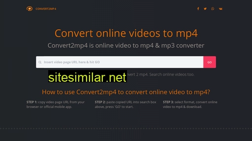 convert2mp4.top alternative sites