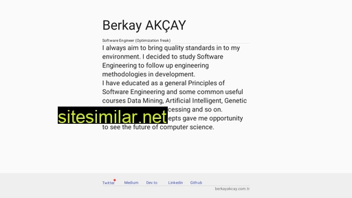 berkayakcay.com.tr alternative sites