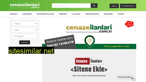 cenazeilanlari.com.tr alternative sites