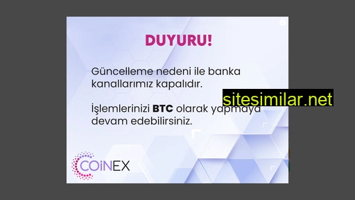 coinex.com.tr alternative sites
