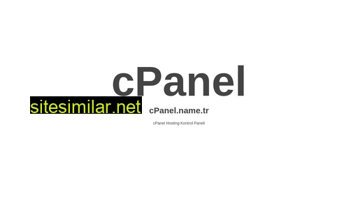 cpanel.name.tr alternative sites