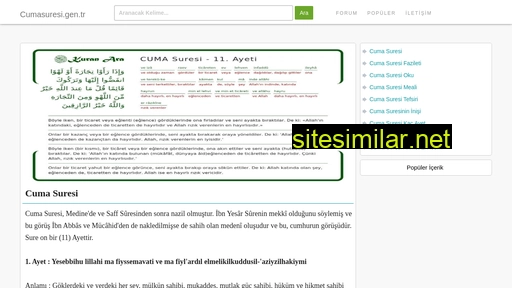 cumasuresi.gen.tr alternative sites