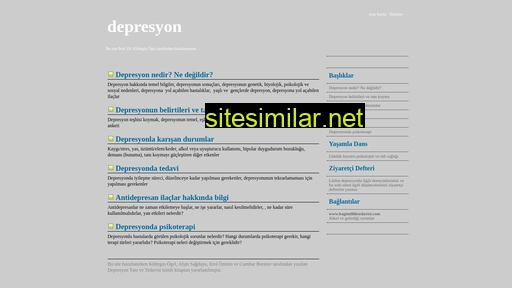 depresyon.info.tr alternative sites
