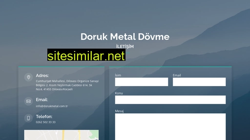 dorukmetal.com.tr alternative sites