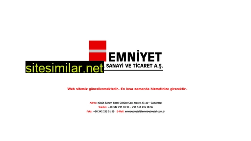 emniyetmetal.com.tr alternative sites