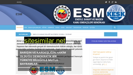 esm.org.tr alternative sites