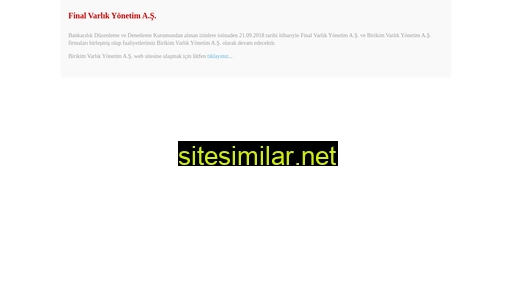 finalvarlik.com.tr alternative sites
