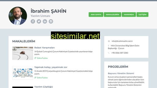 Ibrahimsahin similar sites