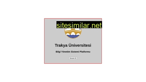 input.trakya.edu.tr alternative sites