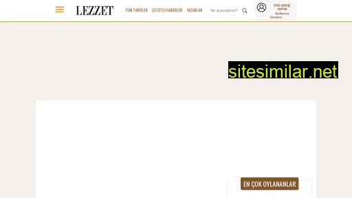 lezzet.com.tr alternative sites