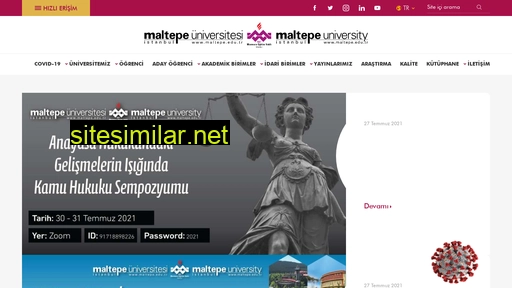 maltepe.edu.tr alternative sites