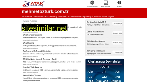 Mehmetozturk similar sites