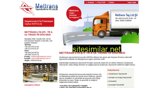 mettrans.com.tr alternative sites