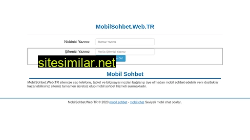 mobilsohbet.web.tr alternative sites