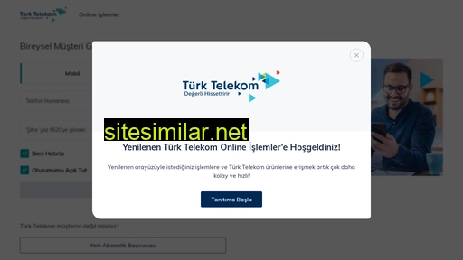 onlineislemler.turktelekom.com.tr alternative sites