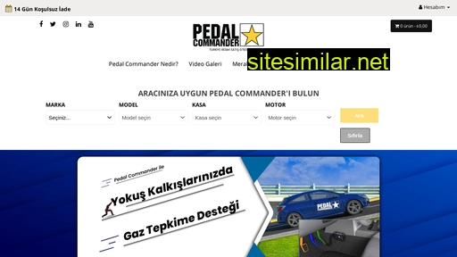 pedalcommander.com.tr alternative sites