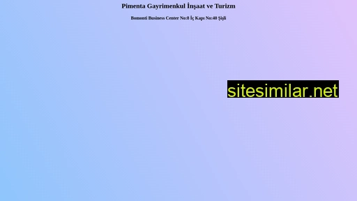 pimenta.com.tr alternative sites