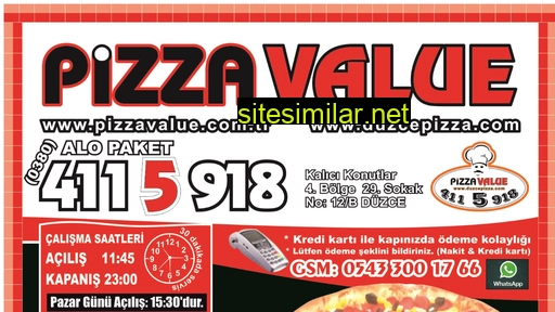 pizzavalue.com.tr alternative sites