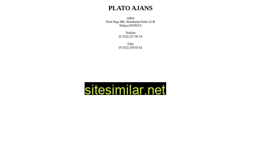 platoajans.com.tr alternative sites