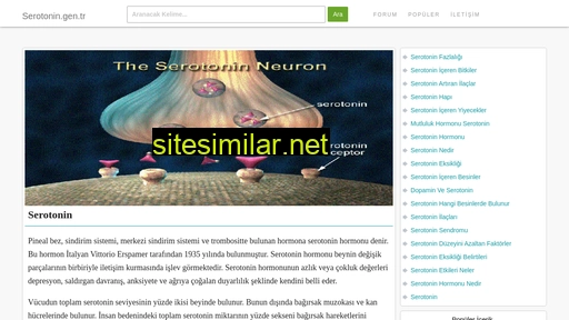 serotonin.gen.tr alternative sites