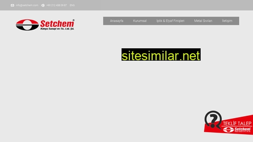 setchem.com.tr alternative sites