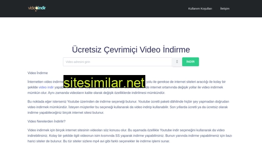 videoindir.com.tr alternative sites