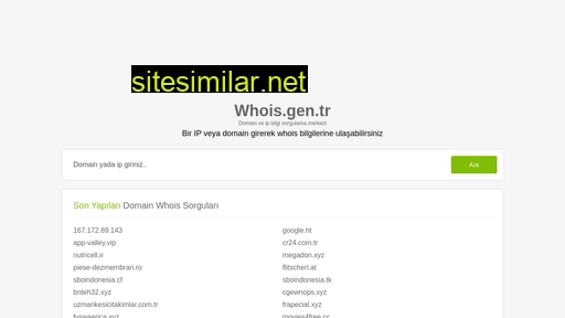 whois.gen.tr alternative sites