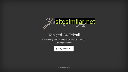 yeniceri34tekstil.com.tr alternative sites