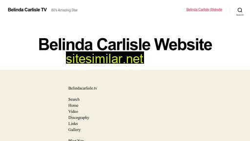 belindacarlisle.tv alternative sites