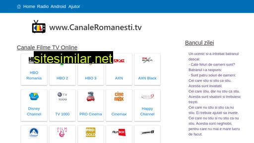 canaleromanesti.tv alternative sites