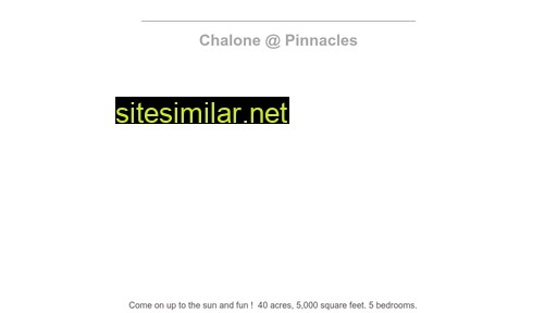 Chalone similar sites