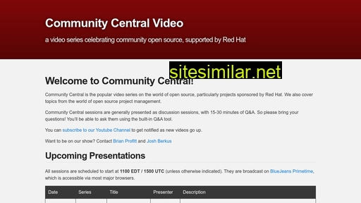 communitycentral.tv alternative sites