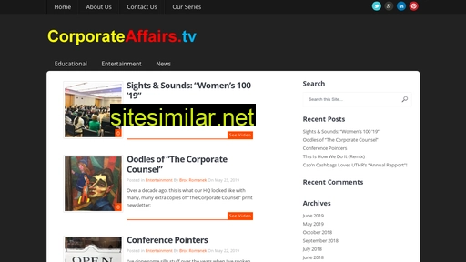corporateaffairs.tv alternative sites