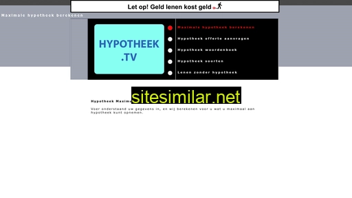 hypotheek.tv alternative sites