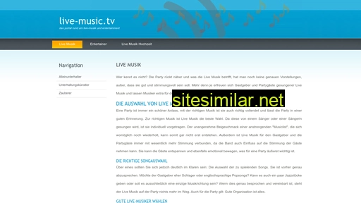 live-music.tv alternative sites