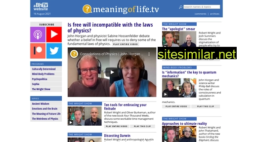 meaningoflife.tv alternative sites