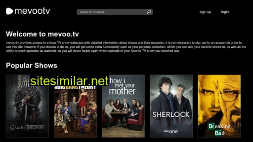 mevoo.tv alternative sites