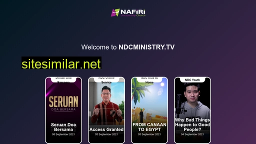 ndcministry.tv alternative sites