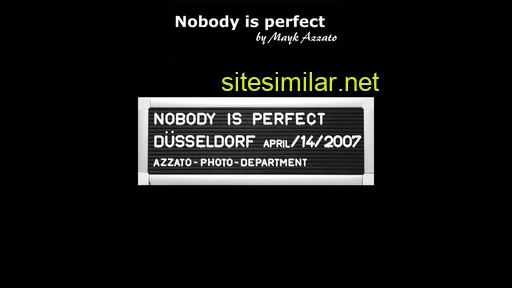 Nobodyisperfect similar sites