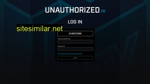 unauthorized.tv alternative sites