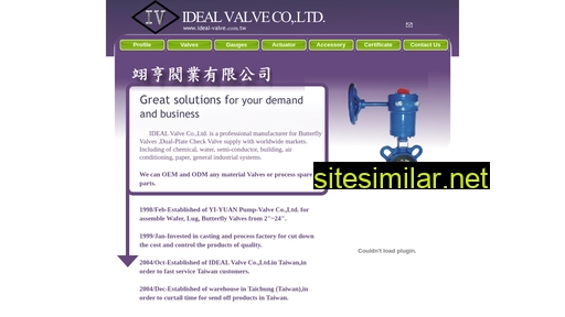 Ideal-valve similar sites